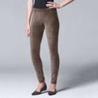 Simply Vera Vera Wang Women's Corduroy Leggings, Size: Medium, Grey Other