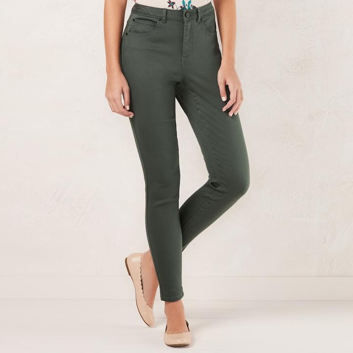 Women's Lc Lauren Conrad High-rise Jeggings, Size: 4 Short, Grey