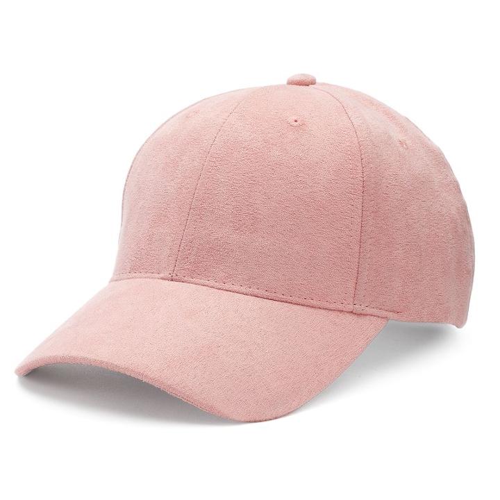 Women's Mudd&reg; Faux Suede Baseball Hat, Lt Purple
