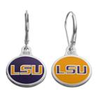 Fiora Lsu Tigers Sterling Silver Team Logo Drop Earrings, Women's, Multicolor