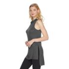 Women's Rock & Republic&reg; Studded Cowlneck Tunic, Size: Small, Med Grey