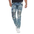 Men's Rawx Slim-fit Moto Stretch Jeans, Size: 40, Blue