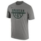 Men's Nike Michigan State Spartans Dri-fit Basketball Tee, Size: Xxl, Gray