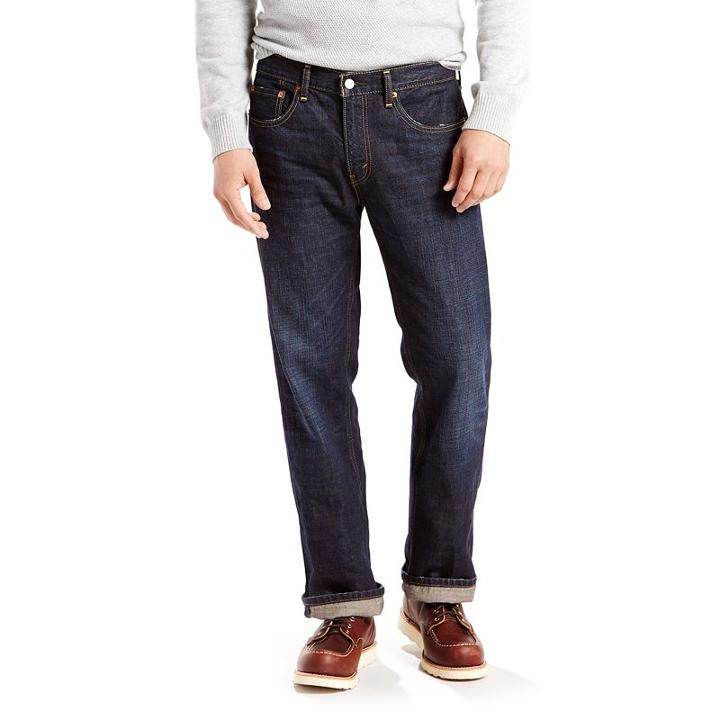 Big & Tall Levi's&reg; 559&trade; Relaxed Straight Fit Jeans, Men's, Size: 48x29, Black