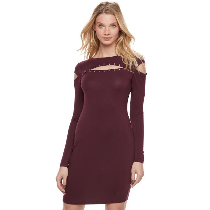 Women's Rock & Republic&reg; Embellished Sheath Dress, Size: Small, Red