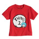 Boys & Girls 4-7x Dad & Me Dr. Seuss Thing 2 Graphic Tee, Size: 7x, Brt Red