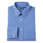 Big & Tall Croft & Barrow&reg; Solid Broadcloth Point-collar Dress Shirt, Men's, Size: 17.5 36/7t, Blue