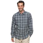 Big & Tall Columbia Hardy Ridge Classic-fit Plaid Button-down Shirt, Men's, Size: L Tall, Grey (charcoal)