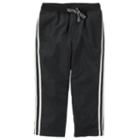 Boys 4-8 Carter's Striped Woven Athletic Pants, Size: 5, Black