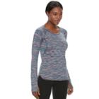 Women's Tek Gear&reg; Long Sleeve Performance Tee, Size: Medium, Turquoise/blue (turq/aqua)