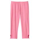 Girls 7-16 & Plus Size So&reg; Glitter Keyhole Capri Leggings, Girl's, Size: 7-8, Brt Pink