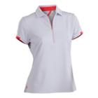 Women's Nancy Lopez Flash Short Sleeve Golf Polo, Size: Medium, White
