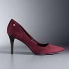 Simply Vera Vera Wang Women's All-over Stretch Heels, Size: 7, Dark Pink