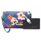 Apt. 9&reg; Carli Rfid-blocking Phone Charging Wristlet, Women's, Dark Blue