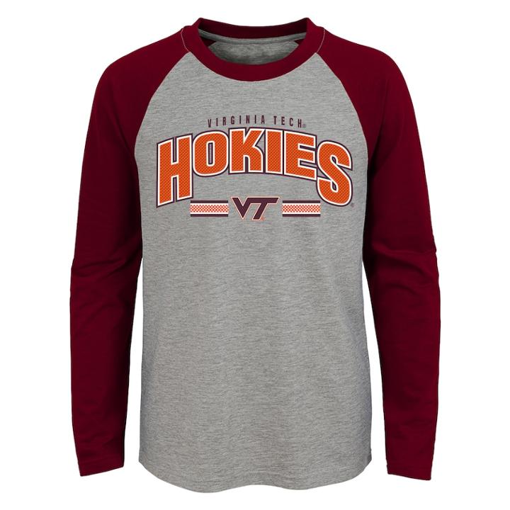 Boys 4-18 Virginia Tech Hokies Audible Tee, Size: 8-10, Grey