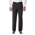 Men's Haggar Eclo Stria Classic-fit Pleated Dress Pants, Size: 40x29, Oxford