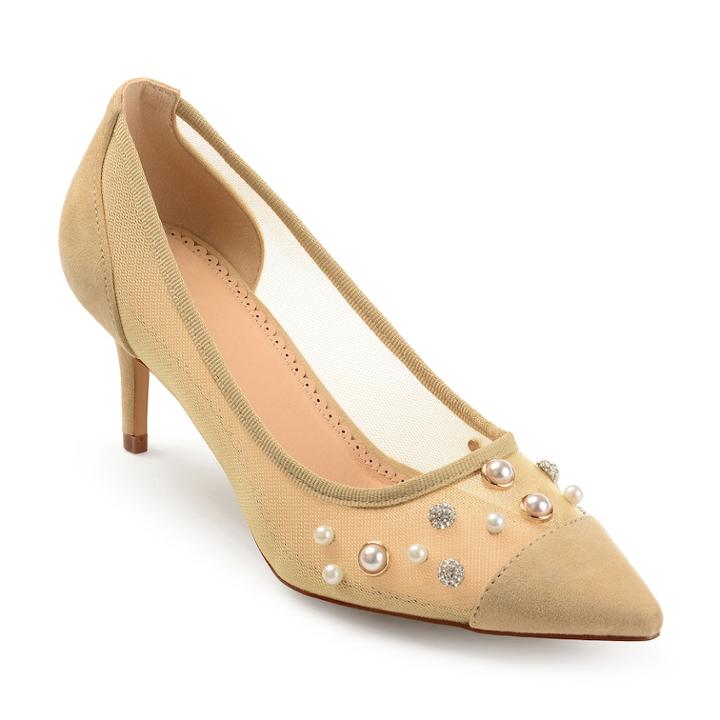 Journee Collection Breck Women's High Heels, Size: Medium (8.5), Lt Beige