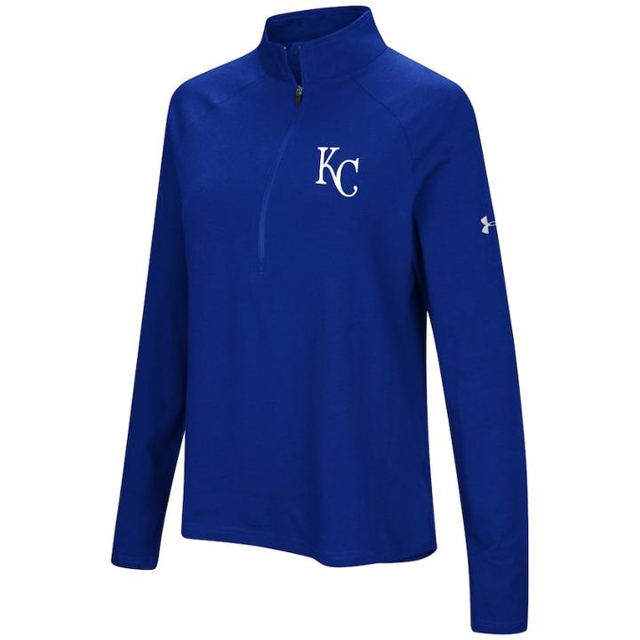 Women's Under Armour Kansas City Royals Passion Pullover, Size: Xxl Av/rg, Brt Blue