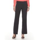 Women's Dana Buchman Pull-on Dress Pants, Size: 6, Grey (charcoal)