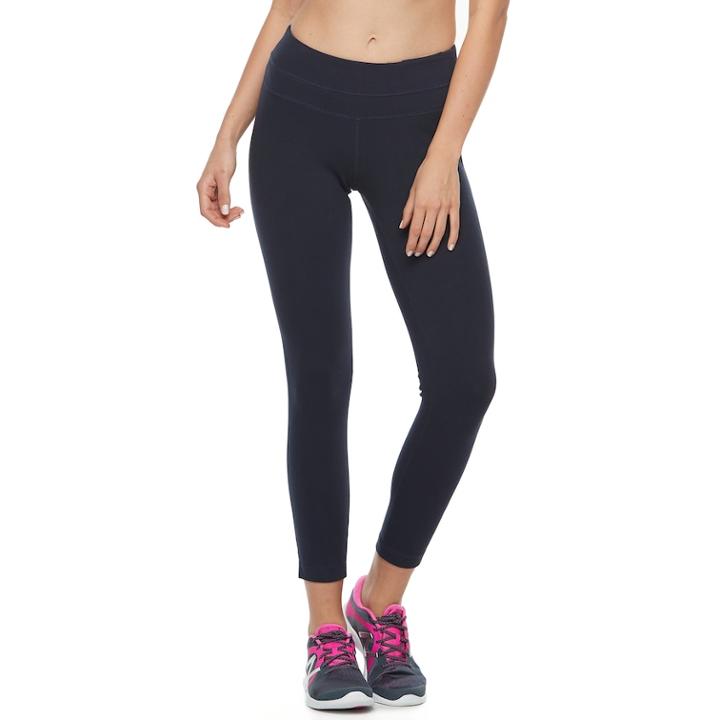 Women's Tek Gear&reg; Ankle Leggings, Size: Large, Blue