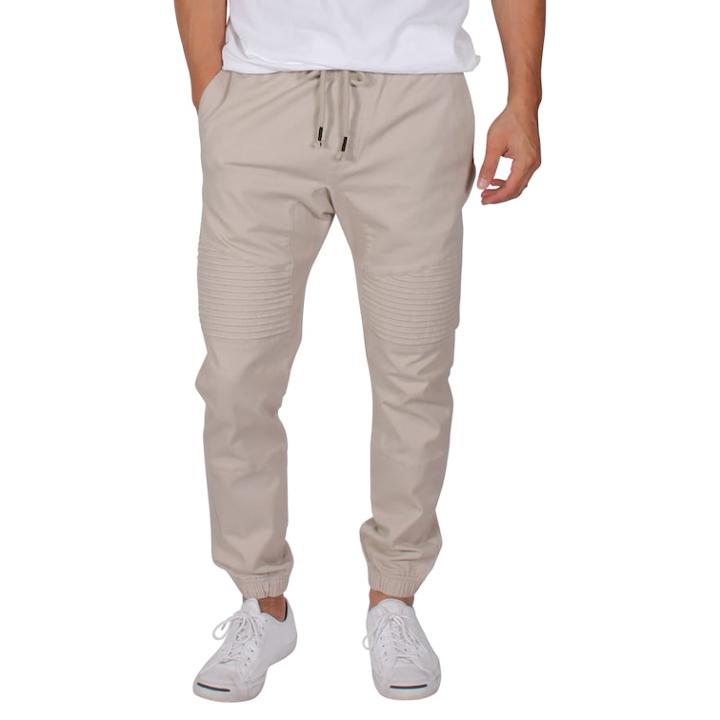 Men's Rf By Retrofit Moto Twill Jogger Pants, Size: Large, Silver