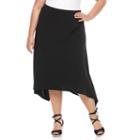 Plus Size French Laundry Shark-bite Midi Skirt, Women's, Size: 2xl, Oxford
