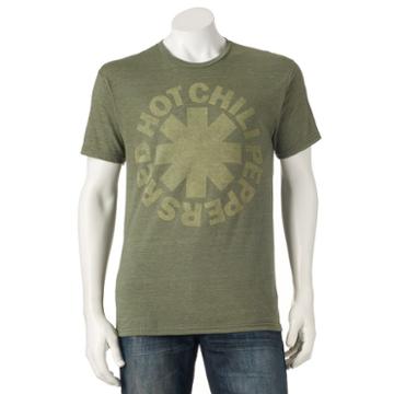 Men's Red Hot Chili Peppers Asterisk Tee, Size: Xxl, Med Green