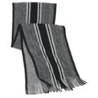 Men's Apt. 9&reg; Striped Marled Raschel Scarf, Black
