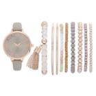 Vivani Women's Watch & Bracelet Set, Size: Medium, Grey