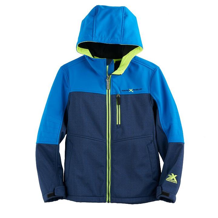 Boys 8-20 Zeroxposur Landslide Softshell Jacket, Size: Medium, Blue (navy)