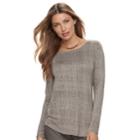 Women's Apt. 9&reg; Essential Crewneck Tee, Size: Xxl, Med Beige