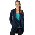 Women's Soybu Ada Reversible Cardigan Coat, Size: Small, Dark Blue