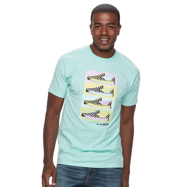 Men's Vans Electrified Shoes Tee, Size: Xxl, Lt Green