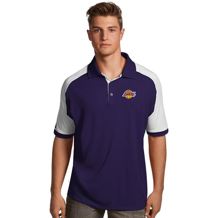 Men's Antigua Los Angeles Lakers Century Polo, Size: Small, Drk Purple