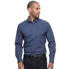 Apt. 9&reg; Slim-fit Stretch Button-down Shirt, Size: Small Slim, Blue