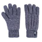 Women's Heat Holders Thermal Cable-knit Gloves, Size: S-m, Blue