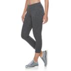 Women's Tek Gear&reg; Midrise Capri Leggings, Size: Xl, Dark Grey