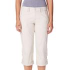 Women's Gloria Vanderbilt Mae Cargo Capris, Size: 4, Lt Beige