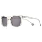 Converse H057 57mm Chuck Taylor Polarized Square Sunglasses, Adult Unisex, White