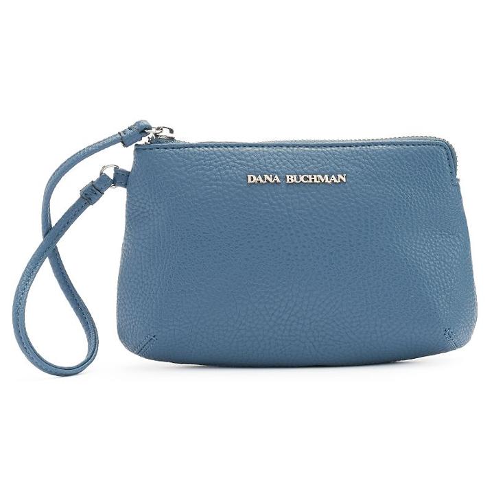 Dana Buchman Katie Wristlet, Women's, Med Blue