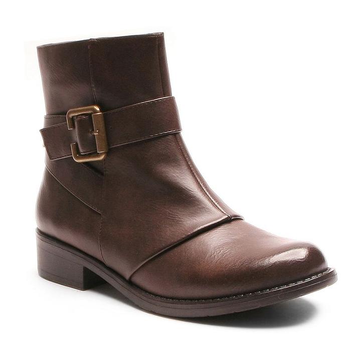 Kisses By 2 Lips Too Too Johnny Women's Ankle Boots, Girl's, Size: Medium (6.5), Brown