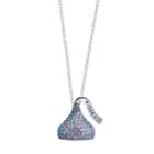 Sterling Silver Purple & Blue Crystal Hershey's Kiss Pendant Necklace, Women's, Size: 18