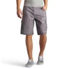 Men's Lee Performance Cargo Shorts, Size: 32, Silver