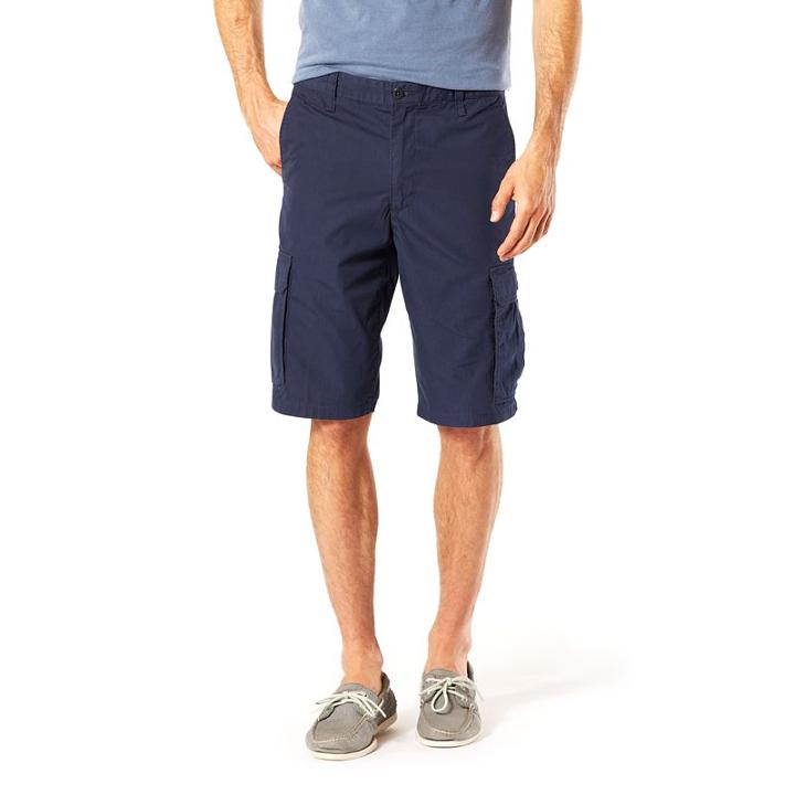 Men's Dockers D3 Classic-fit Standard Washed Cargo Shorts, Size: 29, Blue (navy)