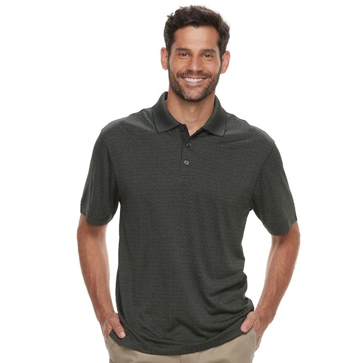 Men's Haggar Cool 18&reg; Regular-fit Performance Micro Square Polo, Size: Xxl, Purple
