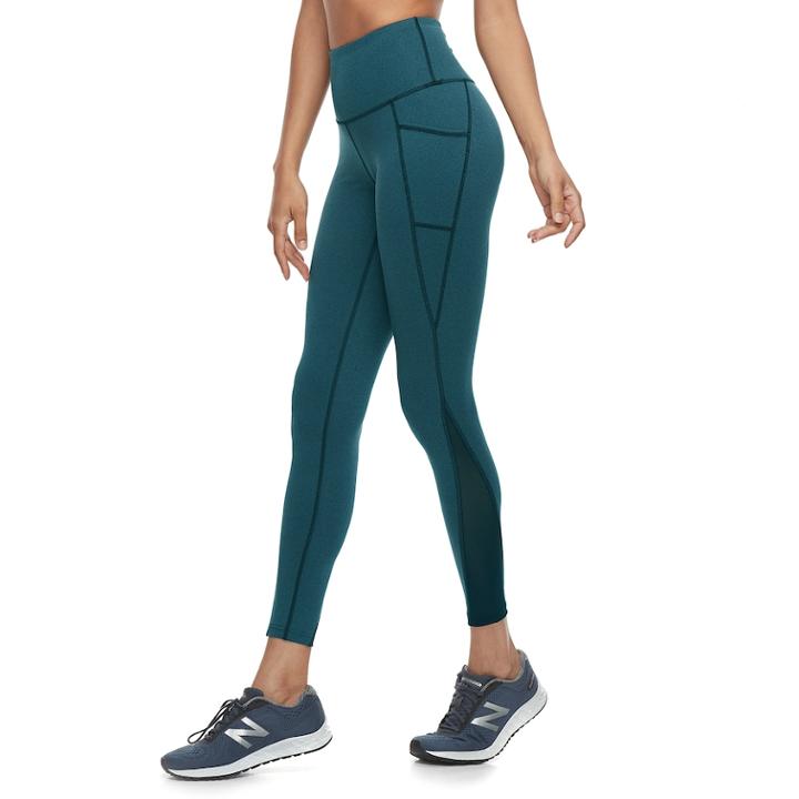 Women's Tek Gear&reg; Performance Side Pocket Midrise Leggings, Size: Xs, Dark Blue