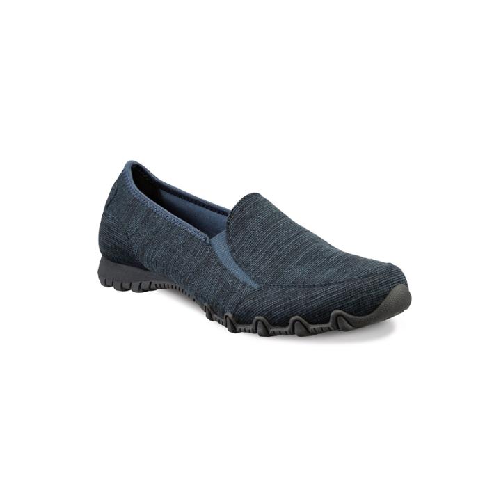 Skechers Relaxed Fit Bikers Lounger Women's Slip-on Shoes, Size: 7, Blue (navy)