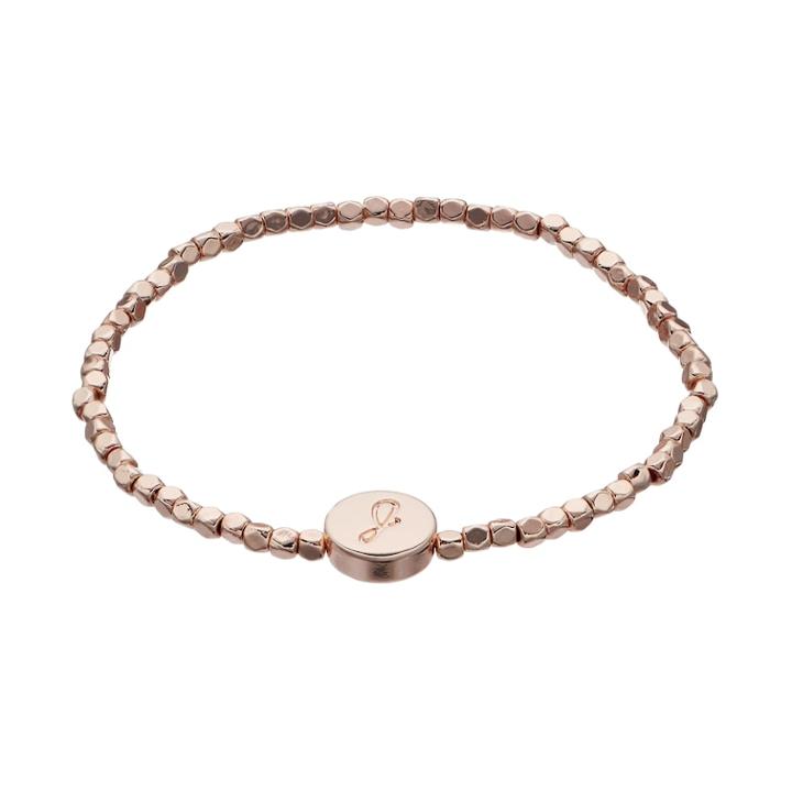 Lc Lauren Conrad Cube Bead Monogram Stretch Bracelet, Women's, Light Pink