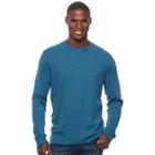 Men's Croft & Barrow&reg; Classic-fit Stretch Performance Crewneck Tee, Size: Medium, Turquoise/blue (turq/aqua)