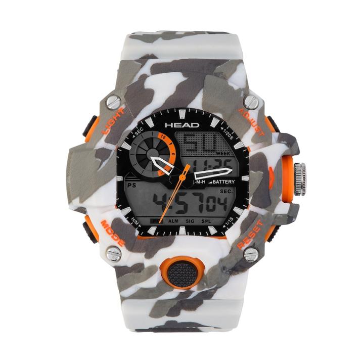 Head Men's Freeride Camouflage Analog-digital Chronograph Watch - He-105-02, Size: Large, Grey